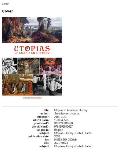 ﻿آرمان شهرها در تاریخ آمریکا