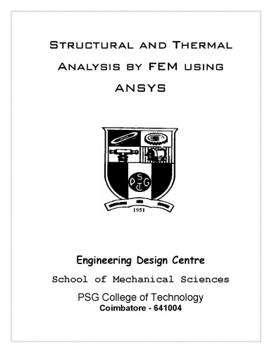 تجزیه و تحلیل ساختاری توسط FEM با استفاده از ANSYS