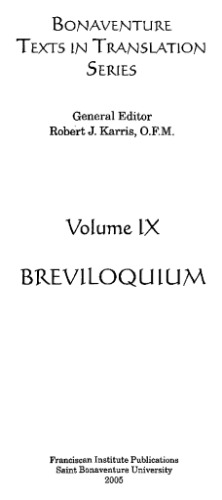 ﻿Breviloquium (آثار St. Bonaventure ، جلد 9)