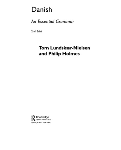 دانمارکی: یک دستور زبان ضروری