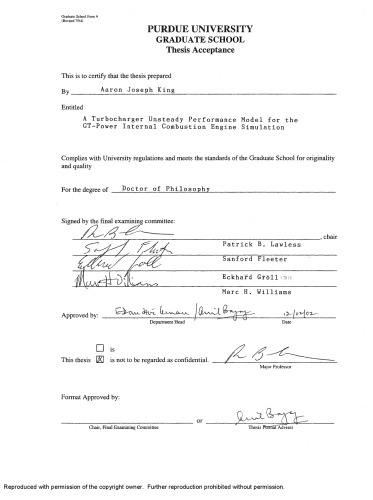 ﻿یک مدل عملکرد ناپایدار توربوشارژر برای شبیه‌سازی موتور احتراق داخلی GT-Power