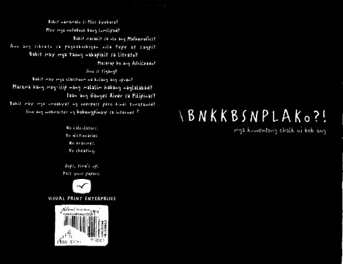 ABNKKBSNPLAKo ؟! (Mga Kwentong Chalk نیک باب Ong)