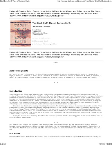 زمان کوتاه و سریع خدایان روی زمین: The Chronicles Hohokam