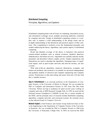 ﻿محاسبات توزیع شده: اصول، الگوریتم ها و سیستم ها