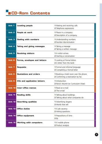 ﻿انگلیسی برای منشی ها و پرسنل اداری، کتاب دانشجو