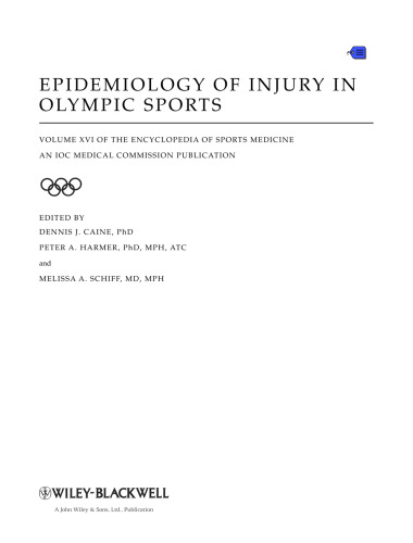 ﻿اپیدمیولوژی آسیب در ورزش های المپیک