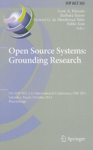 ﻿سیستم های منبع باز: تحقیقات زمینی: هفتمین کنفرانس بین المللی IFIP WG 2.13 ، OSS 2011 ، سالوادور ، برزیل ، 6-7 اکتبر 2011. مجموعه مقالات