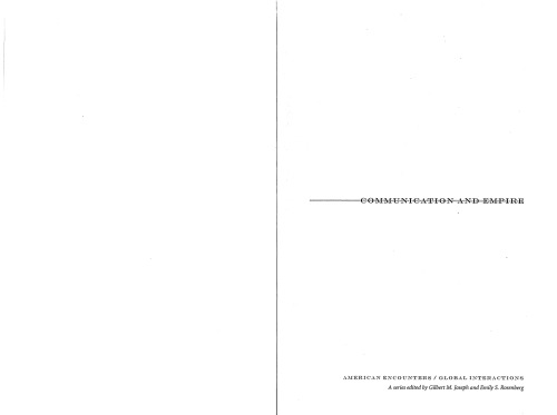 ﻿ارتباطات و امپراتوری: بازارهای رسانه ای و جهانی سازی ، 1860-1930