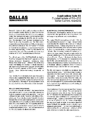 مبانی ارتباطات سریال RS 232. برنامه توجه داشته باشید