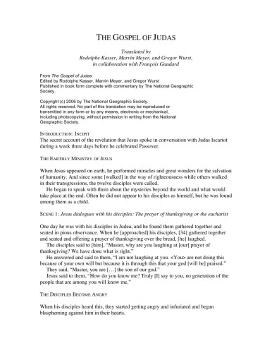 ﻿انجیل یهودا