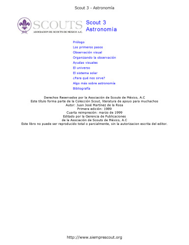 ﻿Scout 3 - Astronomía