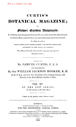 ﻿مجله گیاه شناسی کورتیس. کاکتوس