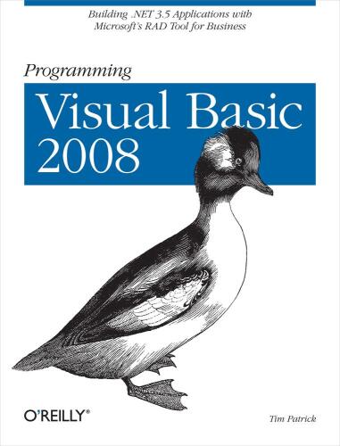 ﻿برنامه نویسی Visual Basic 2008: ساخت برنامه های NET 3.5 با ابزار RAD مایکروسافت برای تجارت