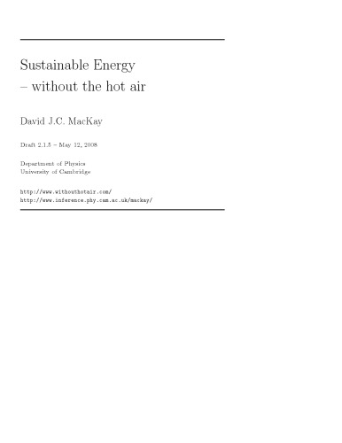 انرژی پایدار - بدون هوای گرم