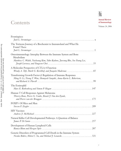 ﻿بررسی سالانه ایمونولوژی جلد 24 2006
