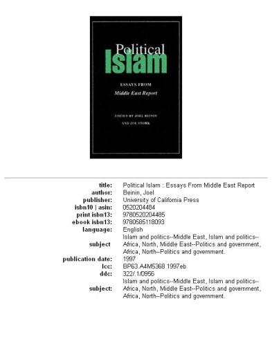 ﻿اسلام سیاسی: مقالاتی از گزارش خاورمیانه