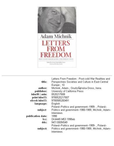 نامه های آزادی: واقعیت ها و چشم اندازهای جنگ پس از جنگ سرد