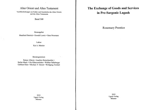 ﻿تبادل کالا و خدمات در لاگاش پیش از سارگونیک
