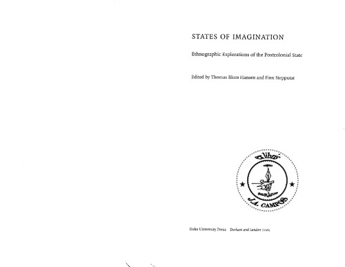 حالت تخیل: اکتشافات قوم نگاری از دولت پس از استعمار (سیاست ، تاریخ و فرهنگ)