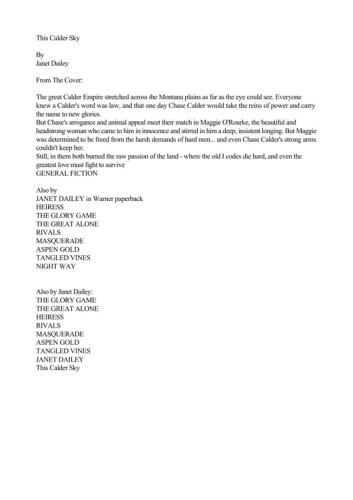 ﻿این Calder Sky، جلد 3