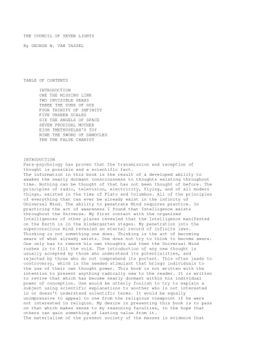 شورای هفت چراغ