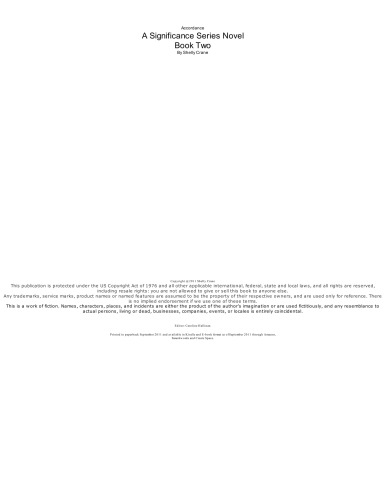 ﻿رمان «آکوردانس: یک سری اهمیت» - کتاب دوم (جلد 2)