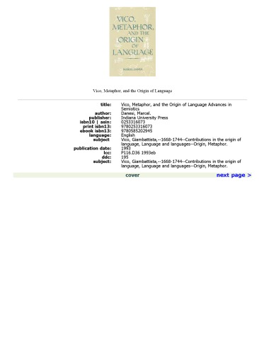 ﻿ویکو، استعاره و منشأ زبان