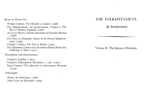 ﻿روشنگری: یک تفسیر - جلد دوم: علم آزادی