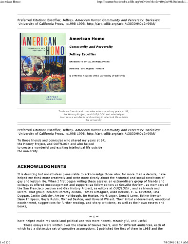 همو آمریکایی: جامعه و انحراف