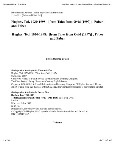 ﻿قصه های اوید