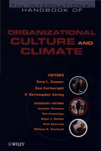 کتاب بین المللی فرهنگ سازمانی و آب و هوا