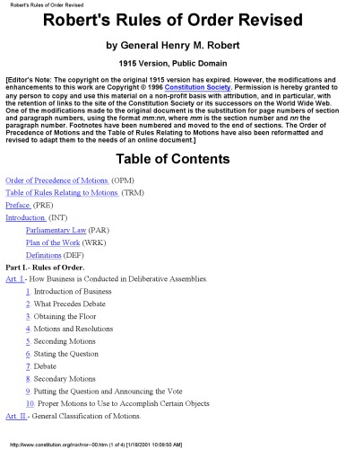 ﻿قوانین نظم و رویه پارلمانی رابرت