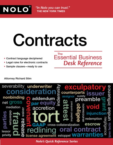 ﻿Contracts: The Essential Business Desk Reference