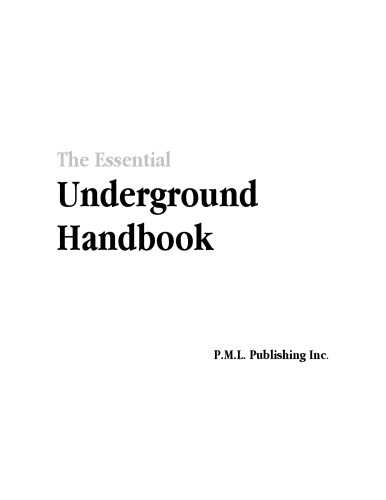 ﻿کتاب The Essential Underground Handbook