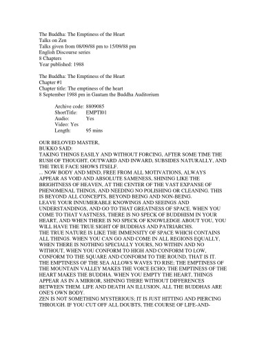 ﻿بودا: تهی قلب