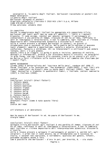 ﻿شکم ایتالیایی ها. برلوسکونی برای آیندگان توضیح داد