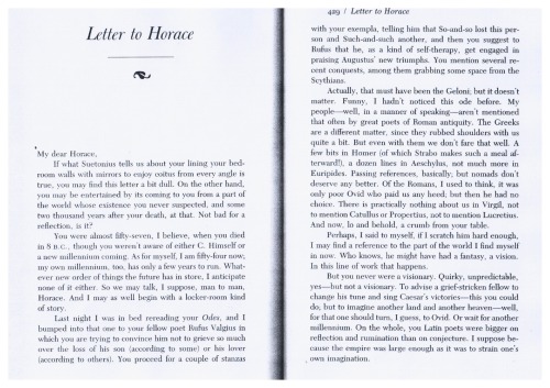 ﻿نامه ای به هوراس