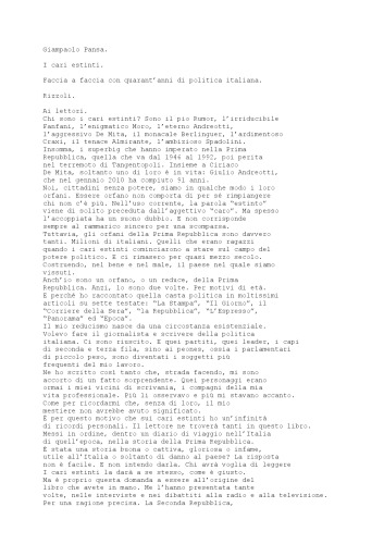 ﻿عزیز رفت. چهره به چهره با چهل سال سیاست ایتالیا