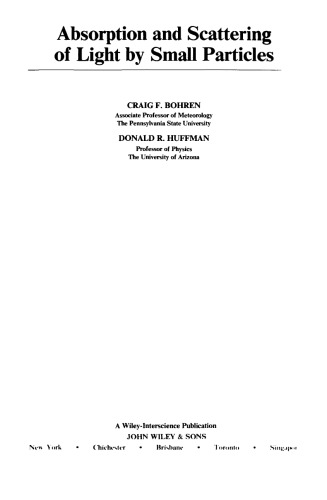 جذب و پراکندگی نور توسط ذرات کوچک