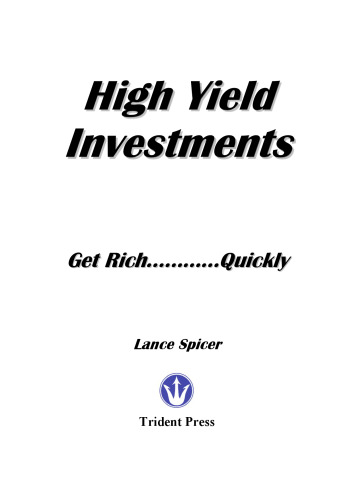 ﻿سرمایه گذاری با بازده بالا: ثروتمند شوید