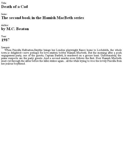 ﻿مرگ یک کاد