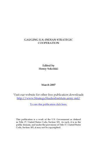 ﻿ارزیابی همکاری استراتژیک ایالات متحده - هند