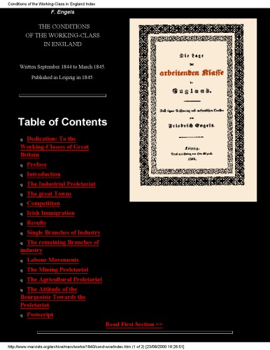 ﻿وضعیت طبقه کارگر در انگلستان