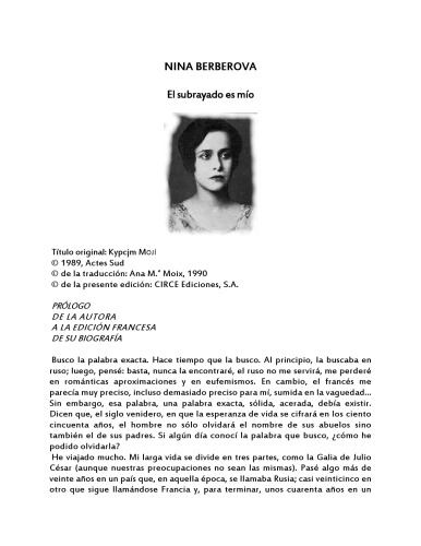 نینا بربروا: خط زیرین مال من است