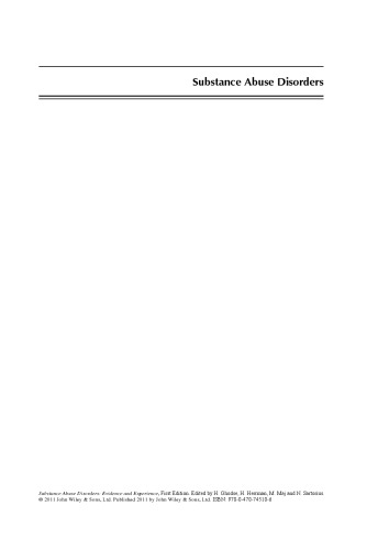 اختلالات سوء مصرف مواد: شواهد و تجربه (سری WPA در شواهد و تجربه در روانپزشکی)