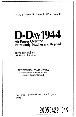 ﻿نیروی هوایی ارتش ایالات متحده در جنگ جهانی دوم: D-Day 1944، نیروی هوایی بر فراز سواحل نرماندی و فراتر از آن