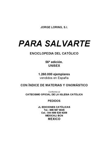 To Save You: دانشنامه: کاتولیک ، 56E