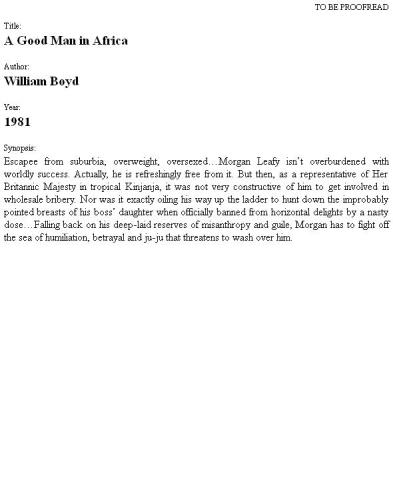 مرد خوبی در آفریقا