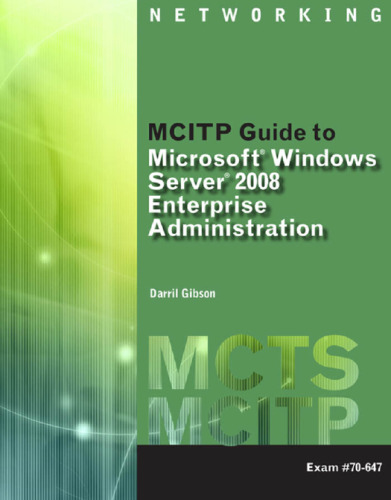 راهنمای MCITP برای Microsoft Windows Server 2008 ، مدیریت سازمانی (آزمون شماره 70-647)
