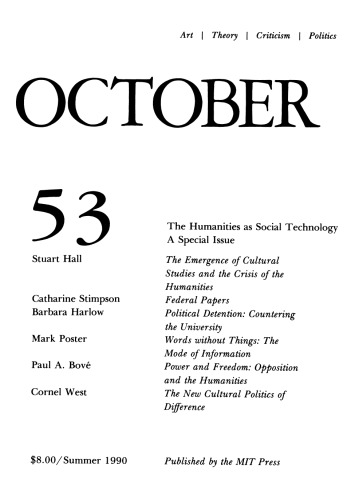 نشریه ماه نوامبر No.53 تابستان (1990) - علوم انسانی به عنوان فناوری اجتماعی